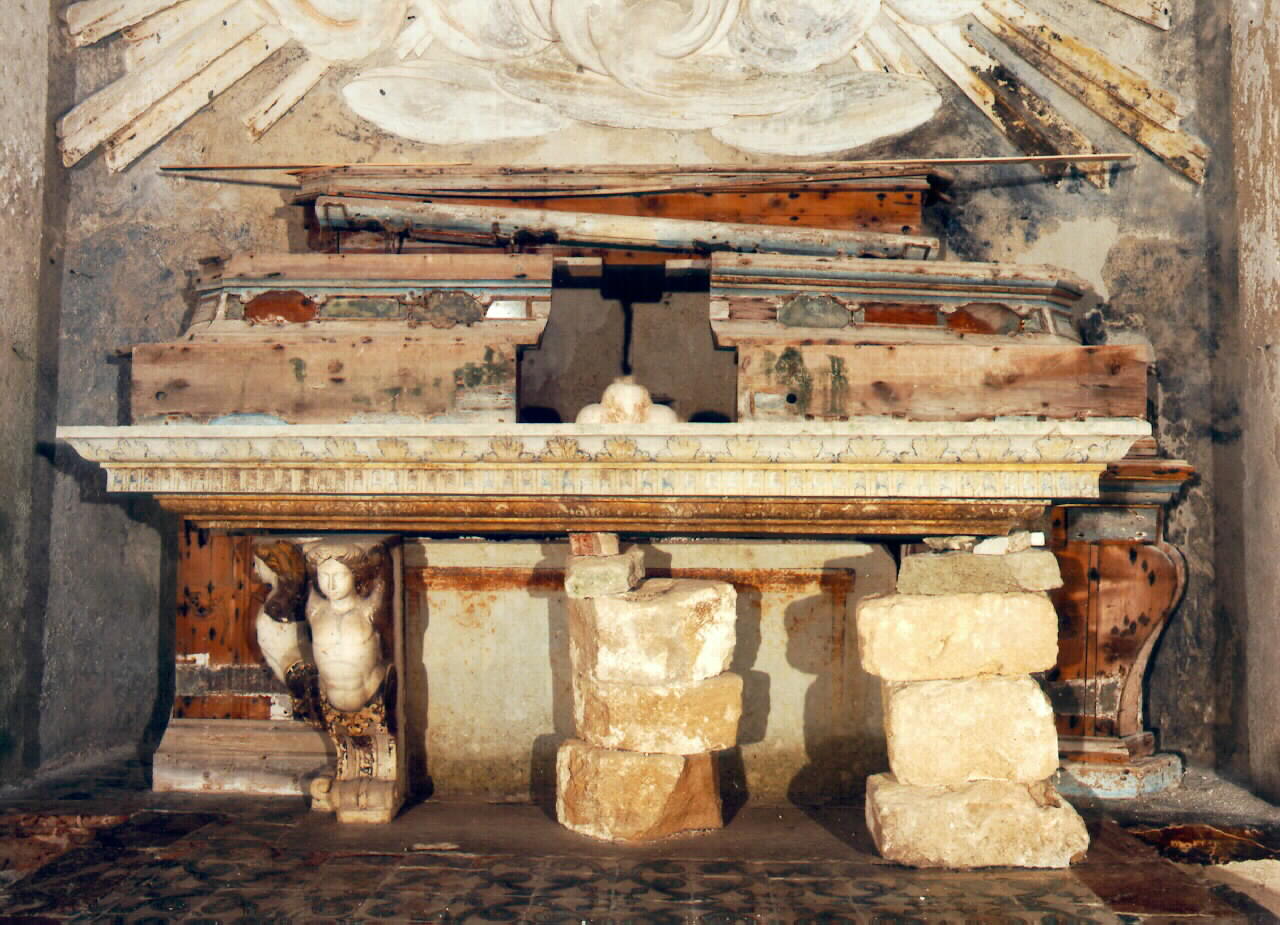 altare maggiore - produzione siciliana (Prima metà sec. XVIII)