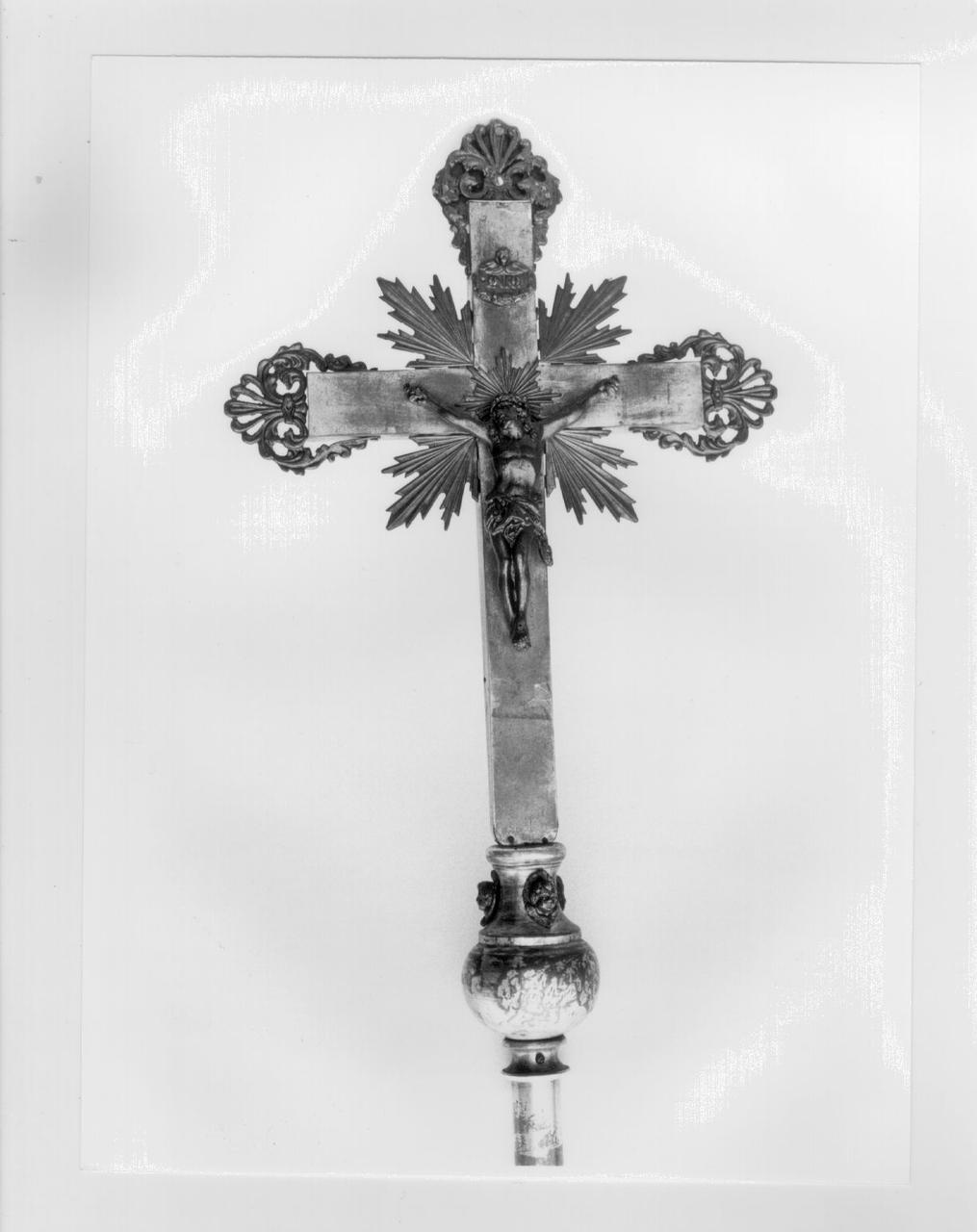 croce processionale - produzione italiana (fine/inizio secc. XIX/ XX)