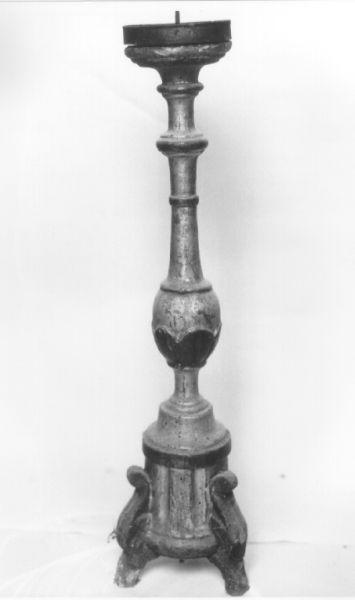 candelabro, serie - bottega toscana (fine/inizio secc. XVIII/ XIX)