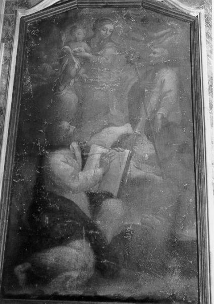 Madonna con Bambino, San Giuseppe e San Marco (dipinto) - ambito toscano (sec. XVII)