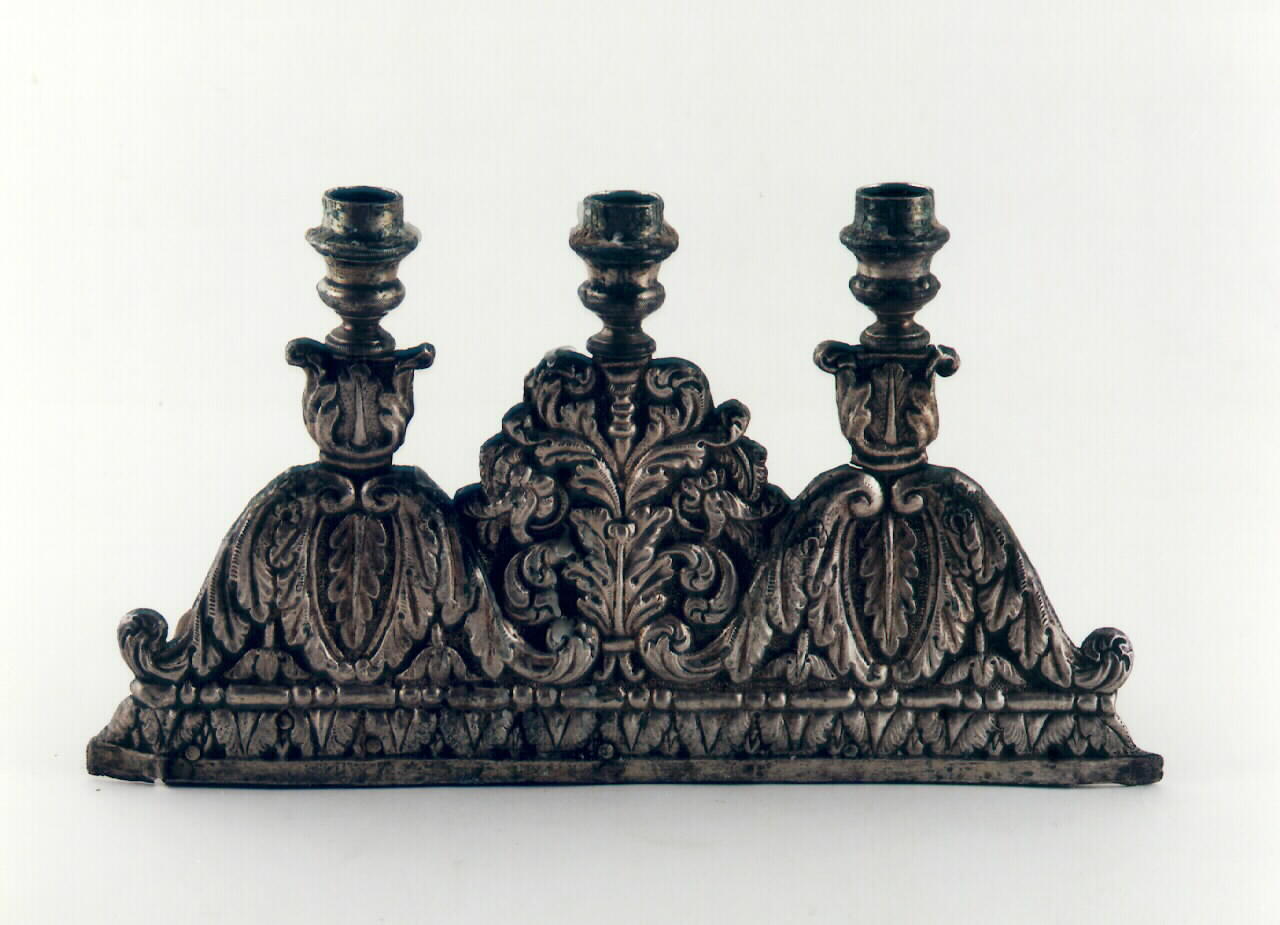 barra di candelabri, serie - bottega siciliana (Seconda metà sec. XVIII)