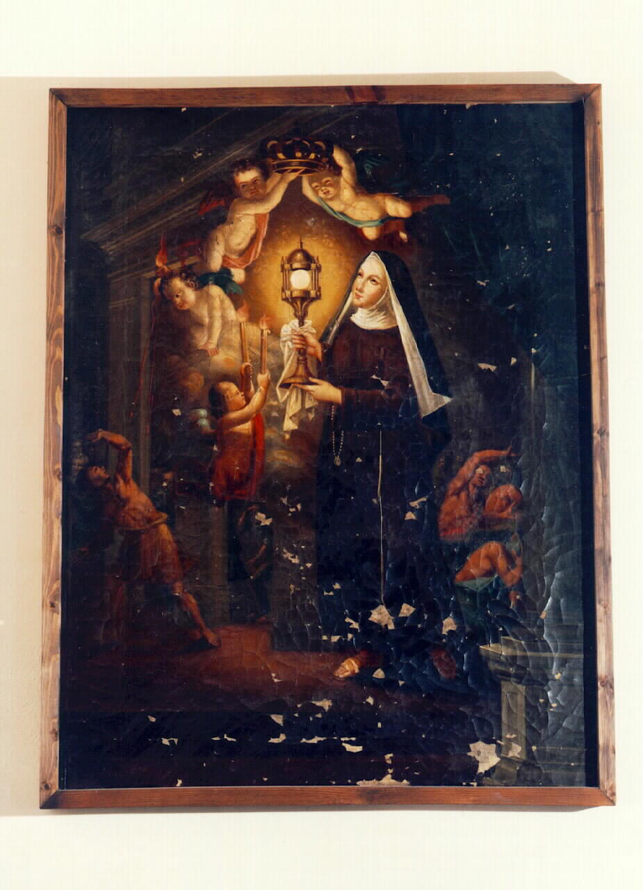 Santa Chiara (dipinto) - ambito siciliano (Seconda metà sec. XIX)