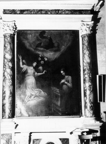 ANNUNCIAZIONE, ANNUNCIAZIONE (dipinto) di Mannucci Gaspare (sec. XVII)