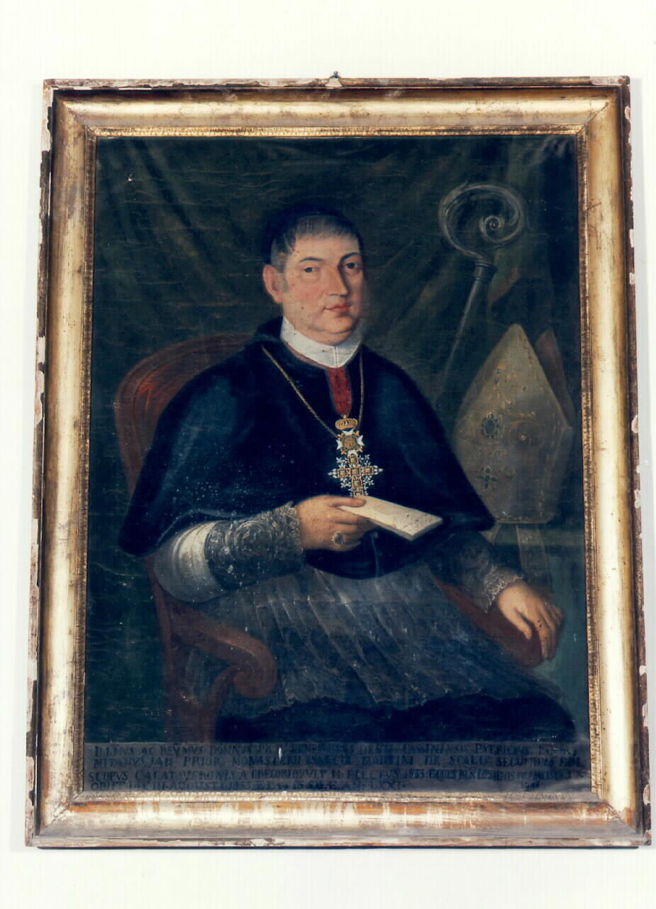 ritratto del vescovo Benedetto Denti (dipinto) - ambito siciliano (sec. XIX)