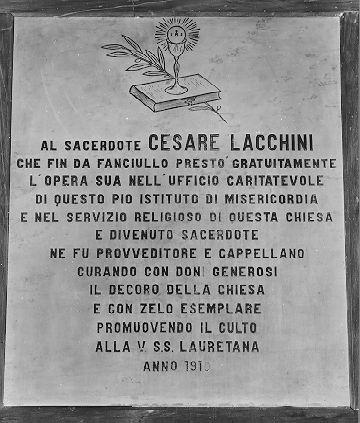 lapide commemorativa - ambito italiano (sec. XX)