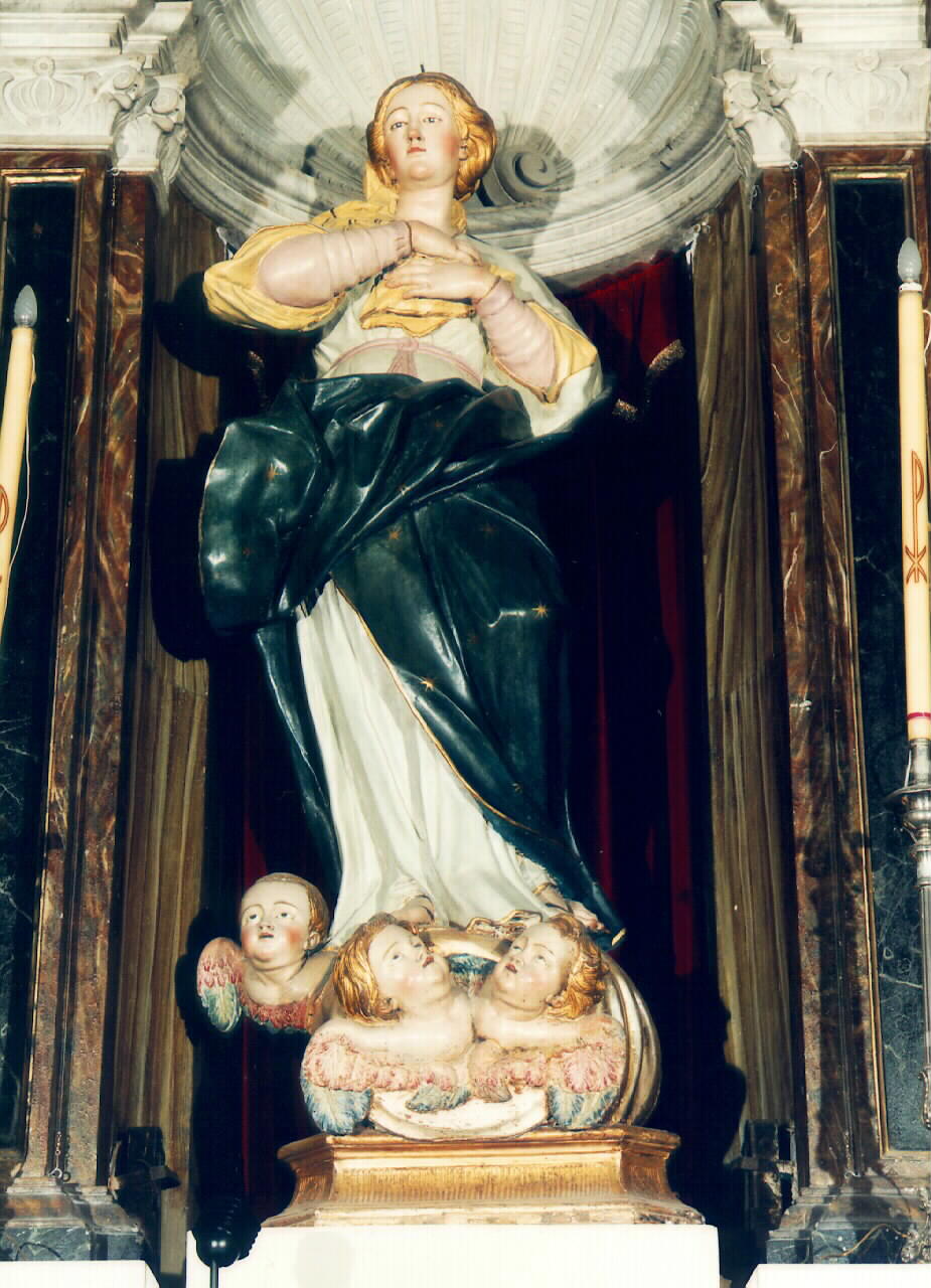 Madonna Immacolata con cherubini (statua) - ambito siciliano (sec. XIX)