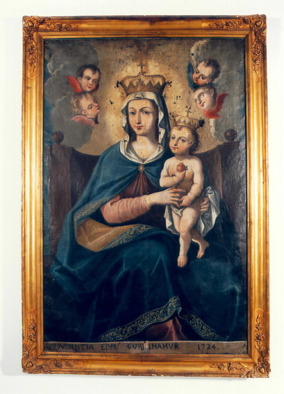 Madonna della Provvidenza, Madonna con Bambino che tiene in mano la melagrana (dipinto) - ambito siciliano (sec. XVIII)