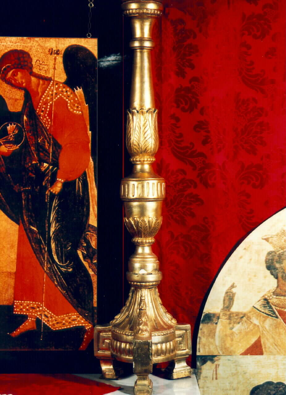 candelabro d'altare, serie - produzione siciliana (primo quarto sec. XIX)