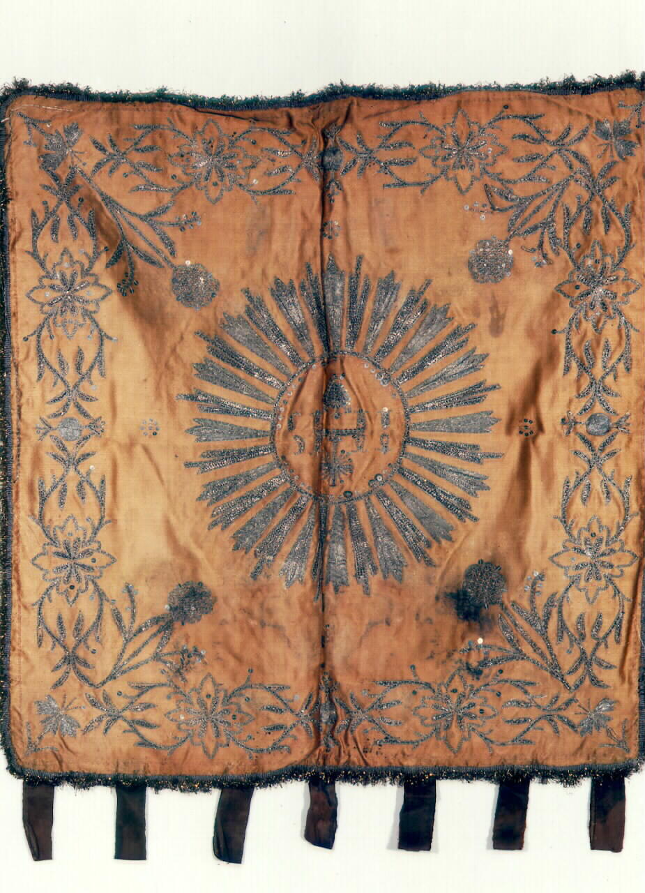 conopeo di tabernacolo - a cortina - manifattura siciliana (Prima metà sec. XIX)