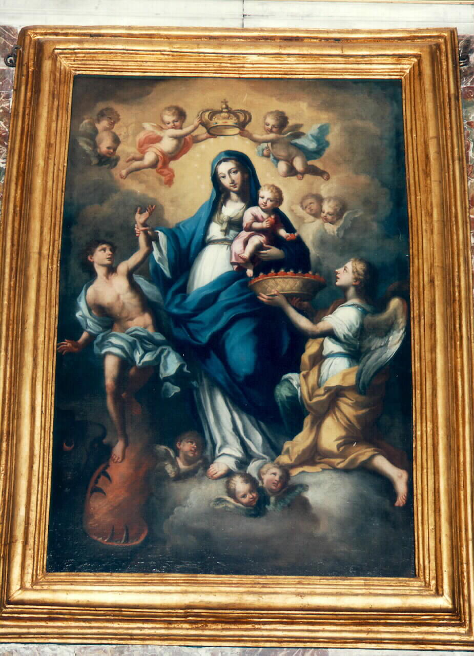 Madonna con Bambino che intercede per le anime del Purgatorio (dipinto) - ambito siciliano (Prima metà sec. XIX)