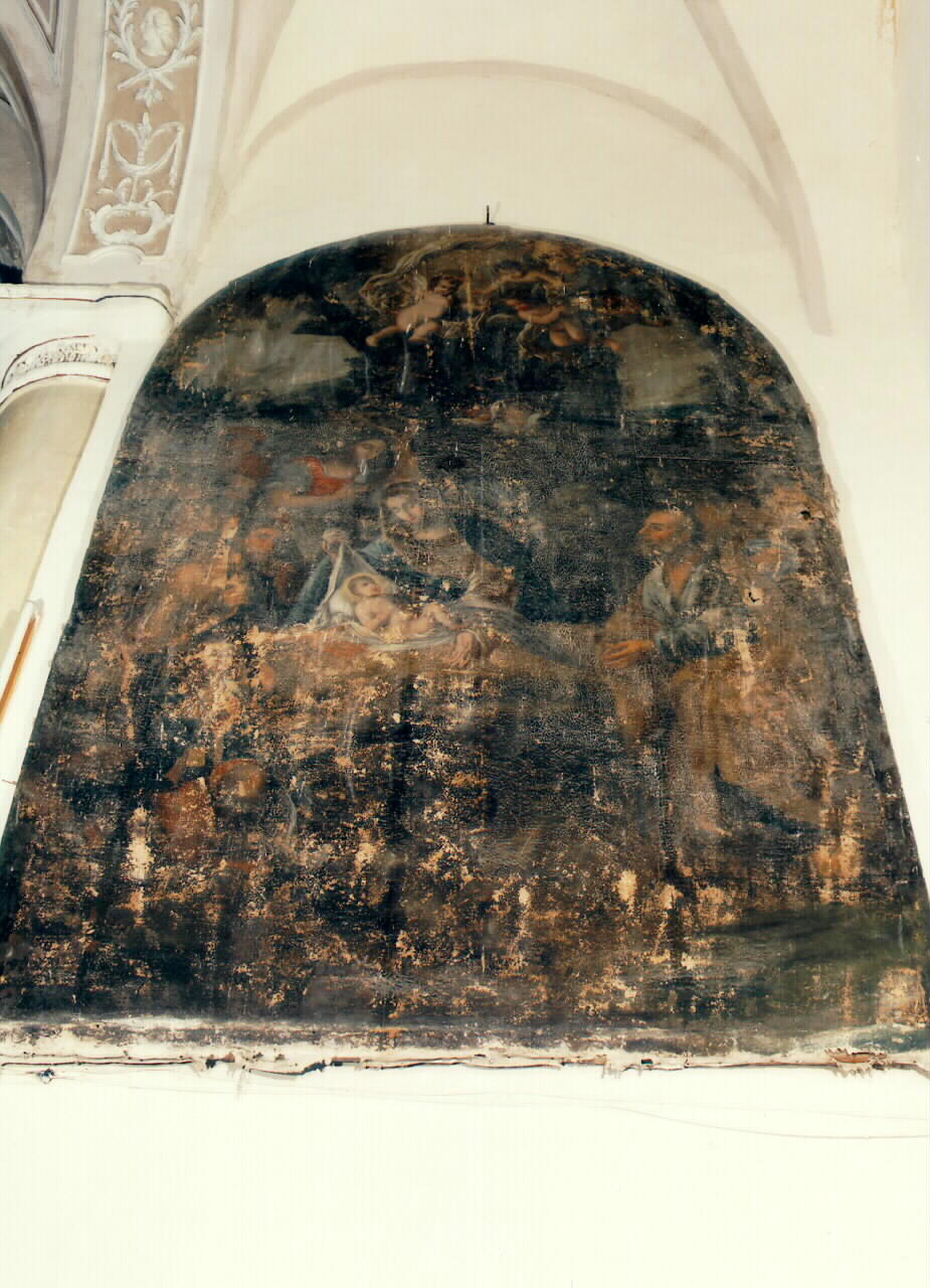 adorazione dei pastori (dipinto) - ambito siciliano (fine sec. XVII)