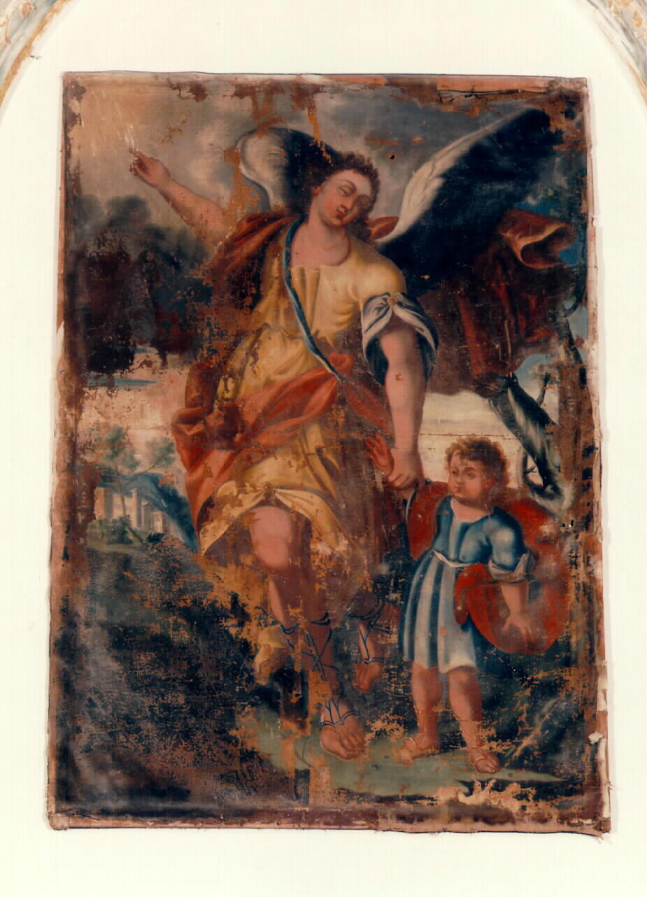 angelo custode (dipinto) - ambito siciliano (Prima metà sec. XIX)