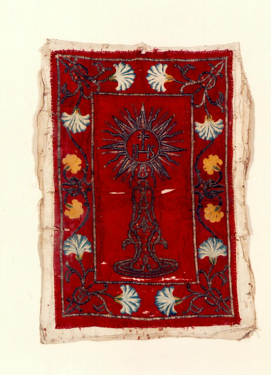 conopeo di tabernacolo - a cortina - manifattura siciliana (primo quarto sec. XIX)