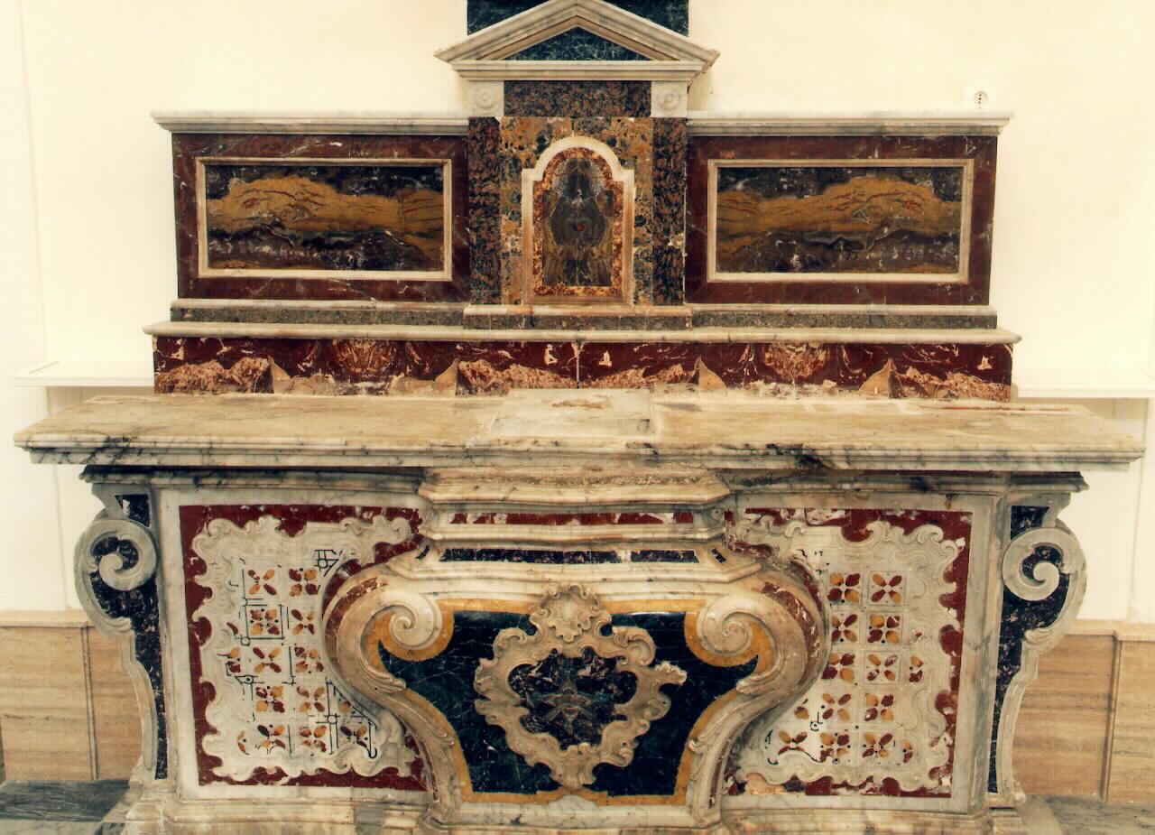 altare - a blocco - ambito siciliano (Seconda metà sec. XVIII)