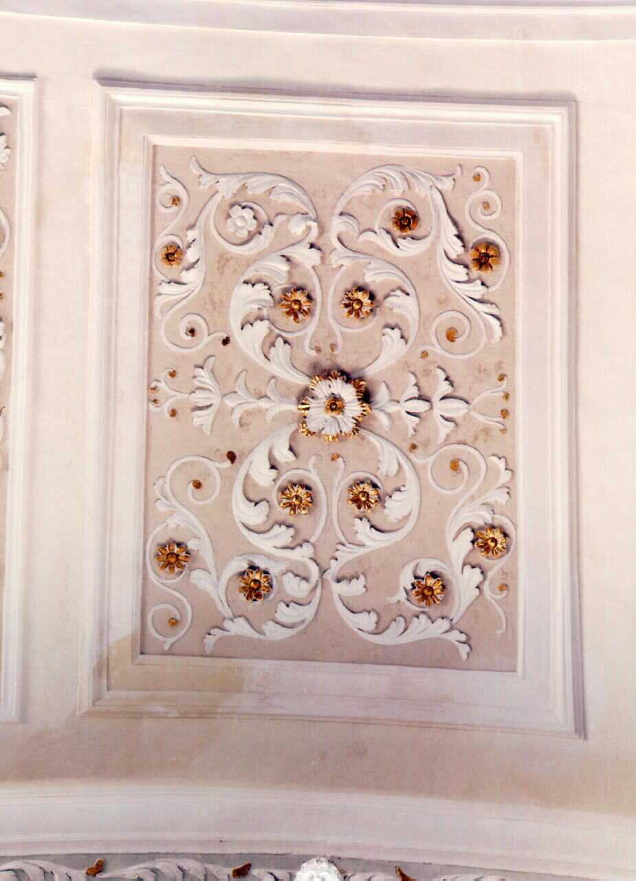 motivo decorativo fitomorfo (decorazione a rilievo, serie) - ambito siciliano (Seconda metà sec. XIX)