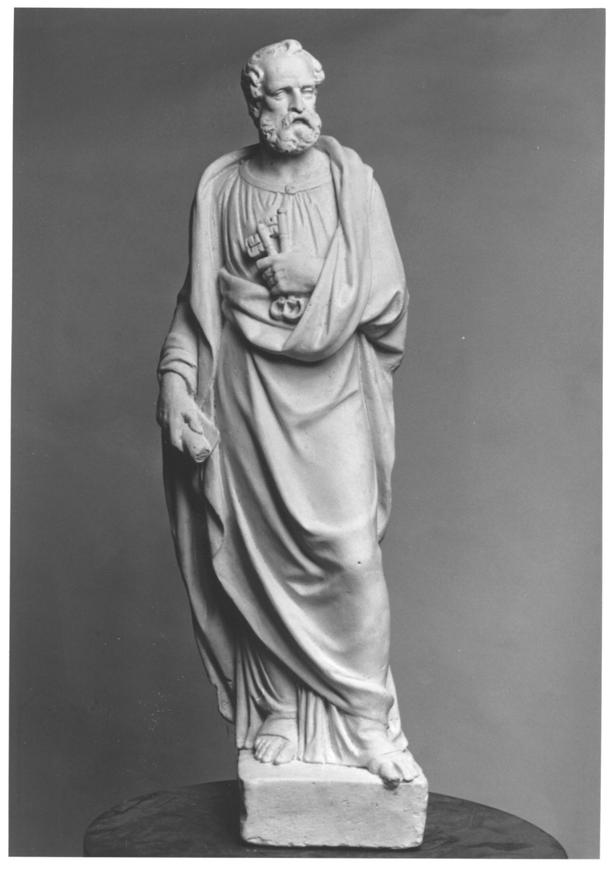 San Pietro (statuetta, opera isolata) di Cacciatori Benedetto (prima metà sec. XIX)