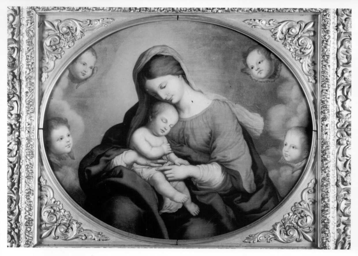 Madonna con Bambino (dipinto, opera isolata) - ambito piemontese (secondo quarto sec. XIX)