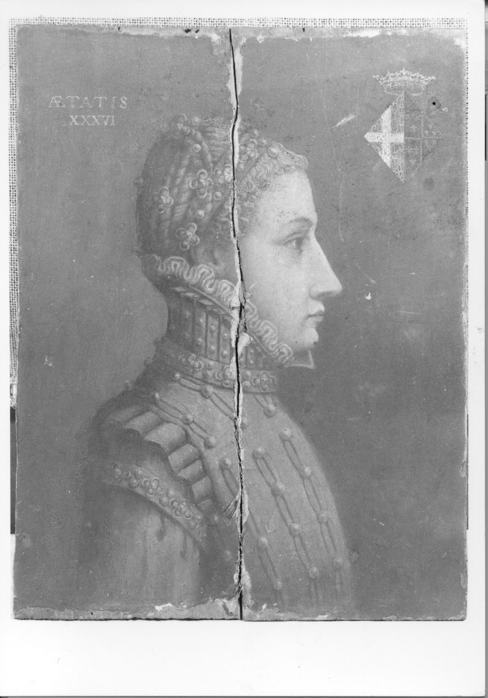 Ritratto di Margherita di Valois, ritratto di Margherita di Valois (dipinto, opera isolata) - ambito piemontese (terzo quarto sec. XVI)