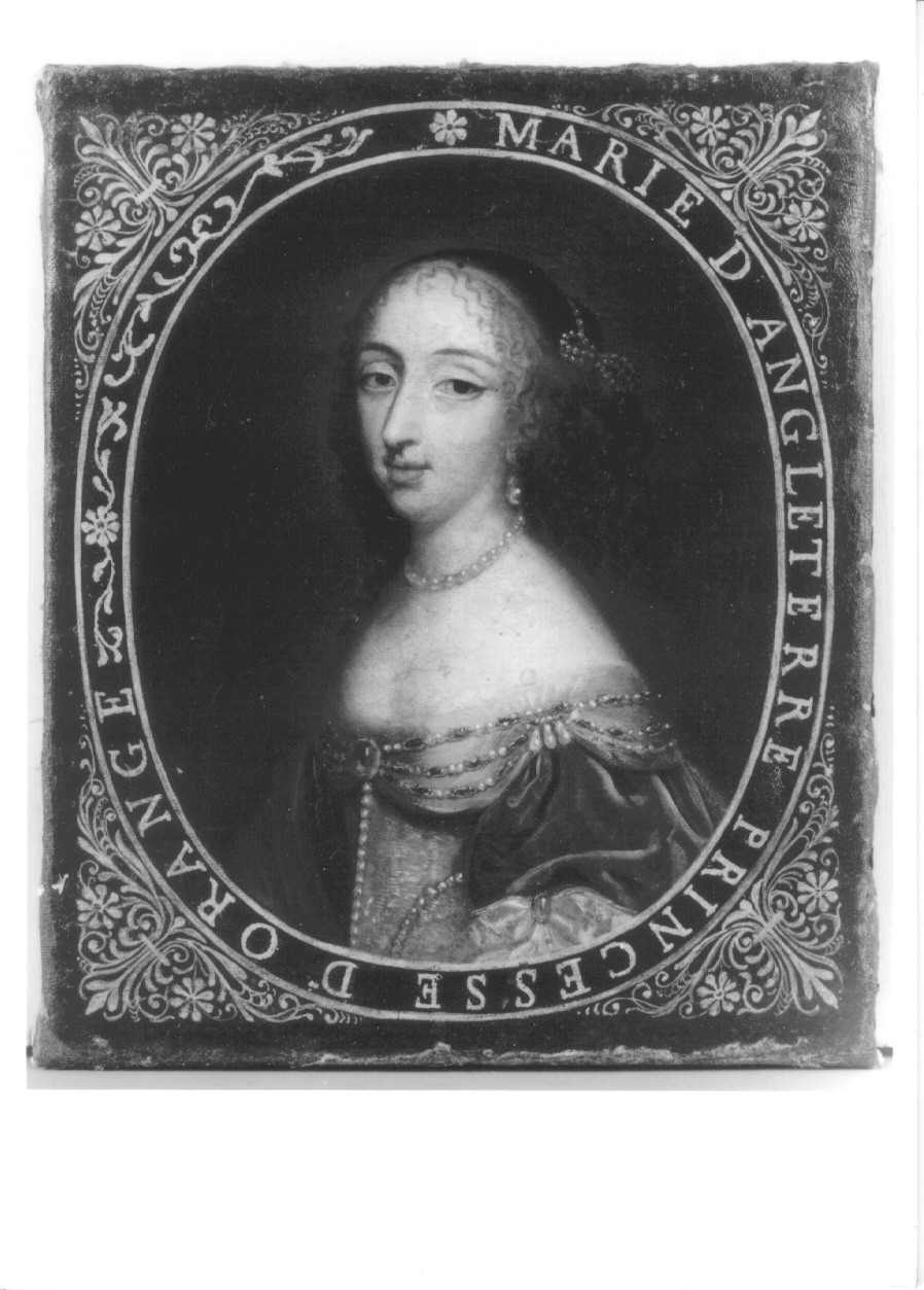 ritratto di Margherita d'Inghilterra principessa d'Oranges (dipinto, opera isolata) - ambito francese (metà sec. XVII)