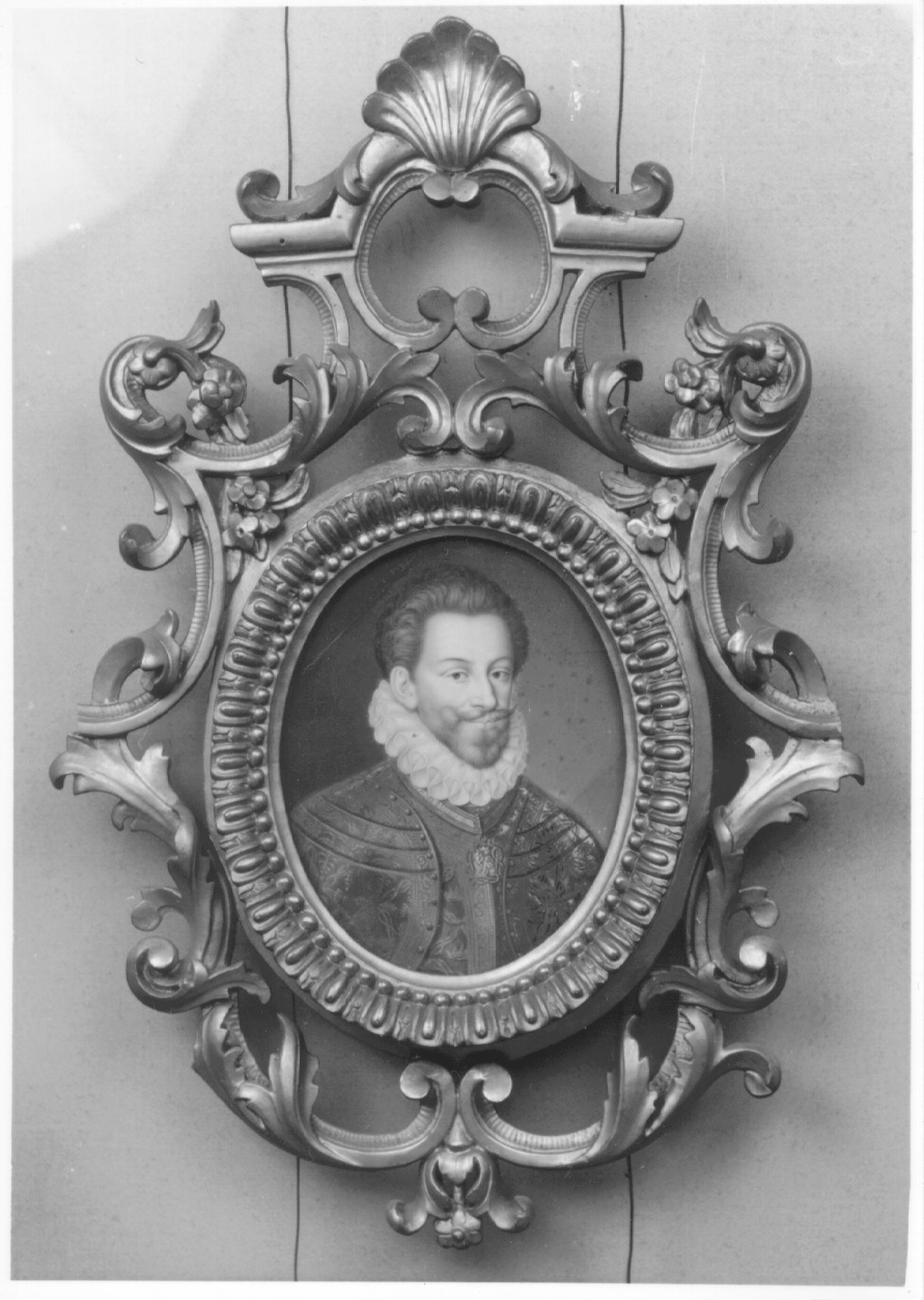 ritratto di Carlo Emanuele I di Savoia (miniatura, opera isolata) - ambito piemontese (primo quarto sec. XIX)