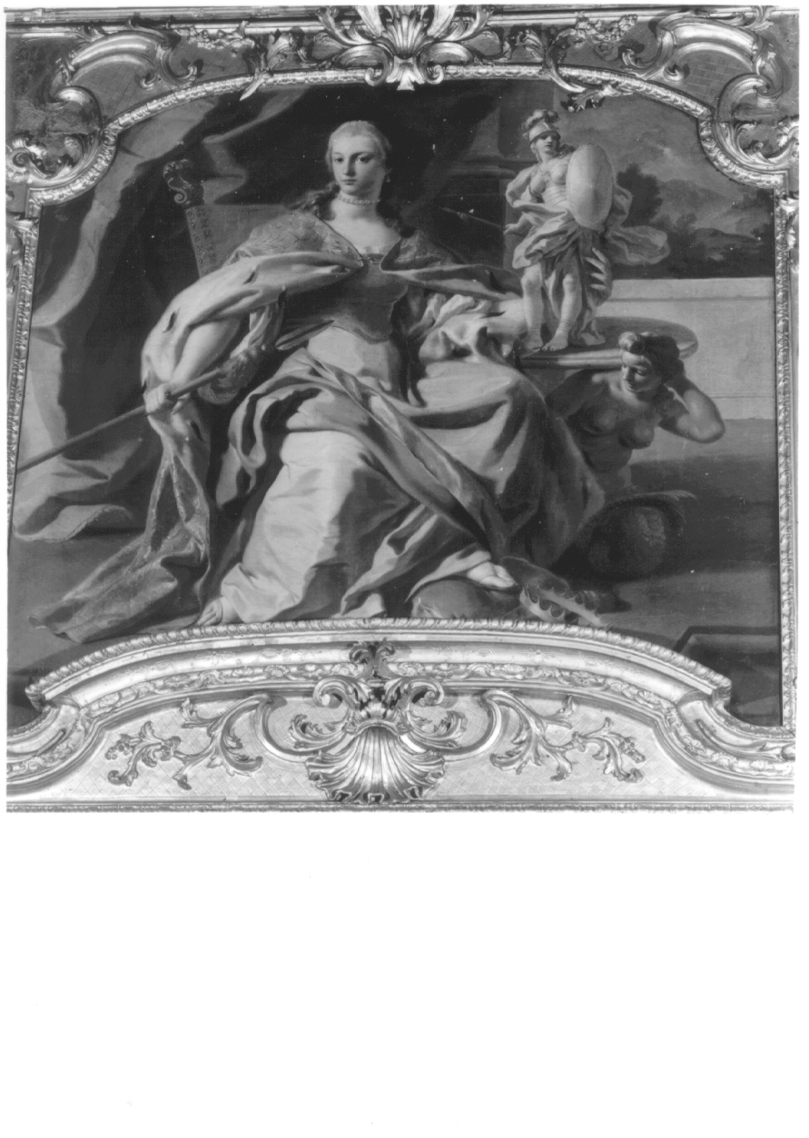 allegoria della Nobiltà (sovrapporta, opera isolata) di De Mura Francesco (secondo quarto sec. XVIII)