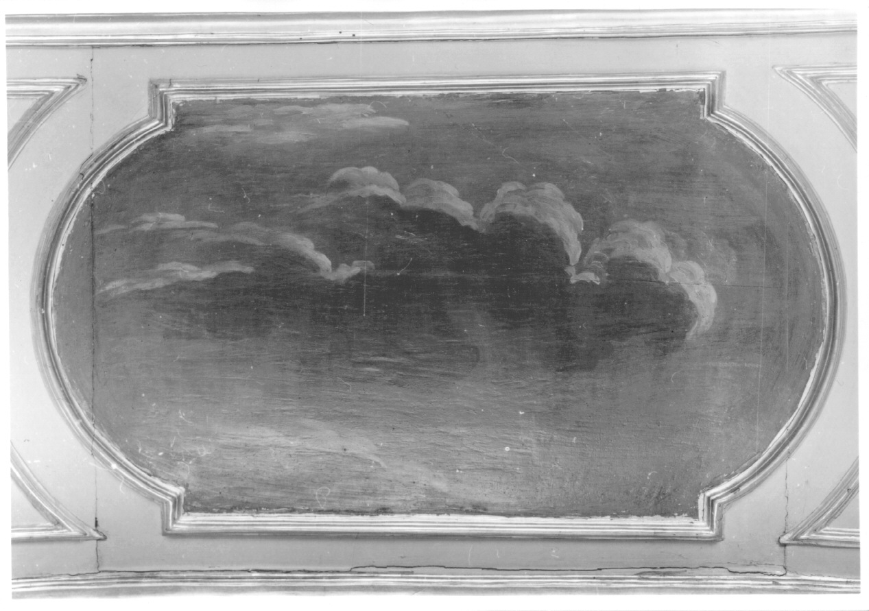 cielo con nubi (dipinto, elemento d'insieme) di Gambone Giovanni Domenico (secondo quarto sec. XVIII)