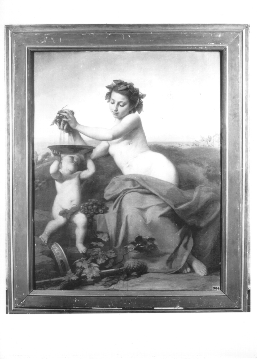 GIOVANE BACCANTE, vendemmia (dipinto, opera isolata) di Eydoux Leone (terzo quarto sec. XIX)