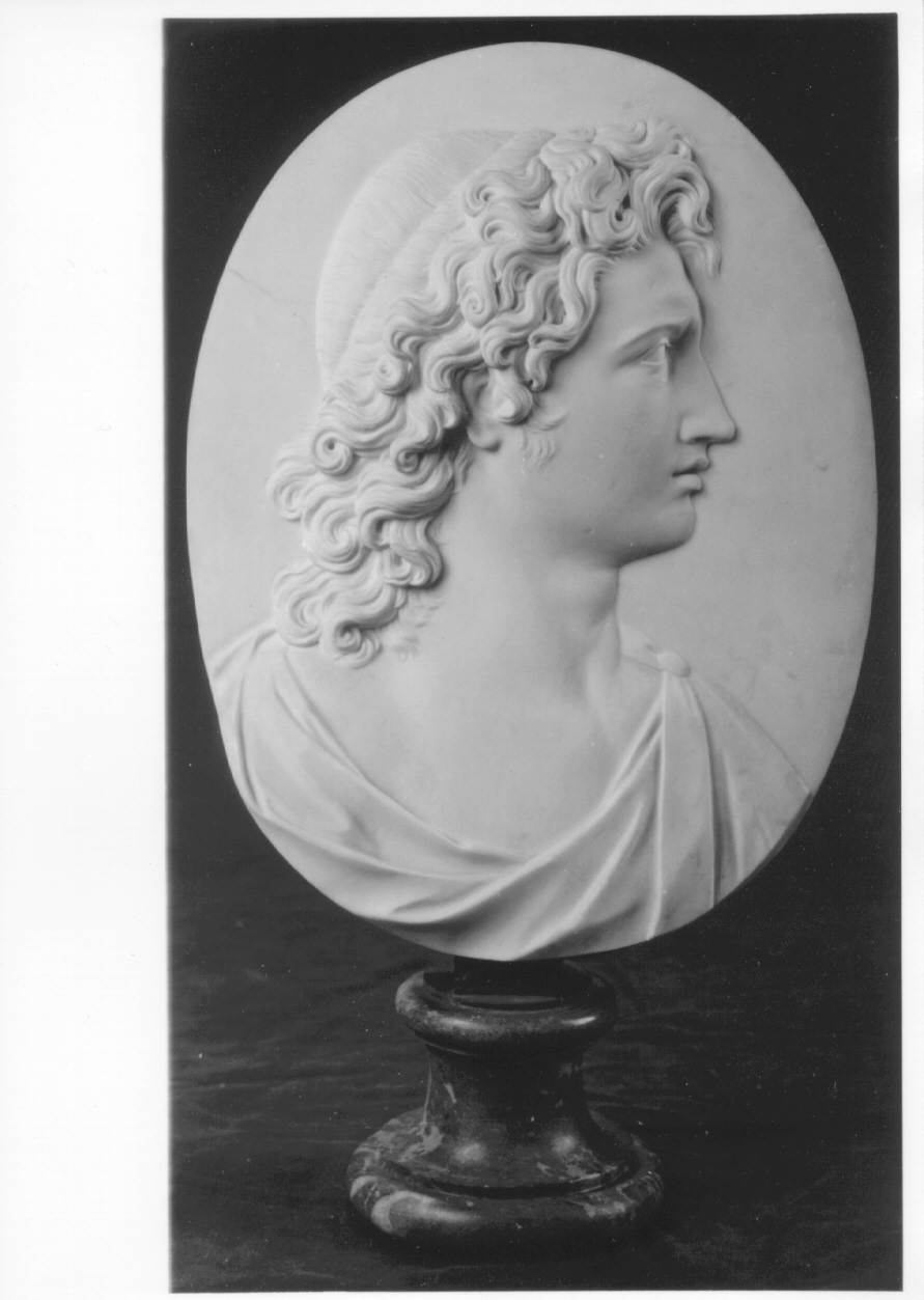 Alessandro, ritratto d'uomo di profilo (rilievo, ciclo) di Collino Filippo (terzo quarto sec. XVIII)