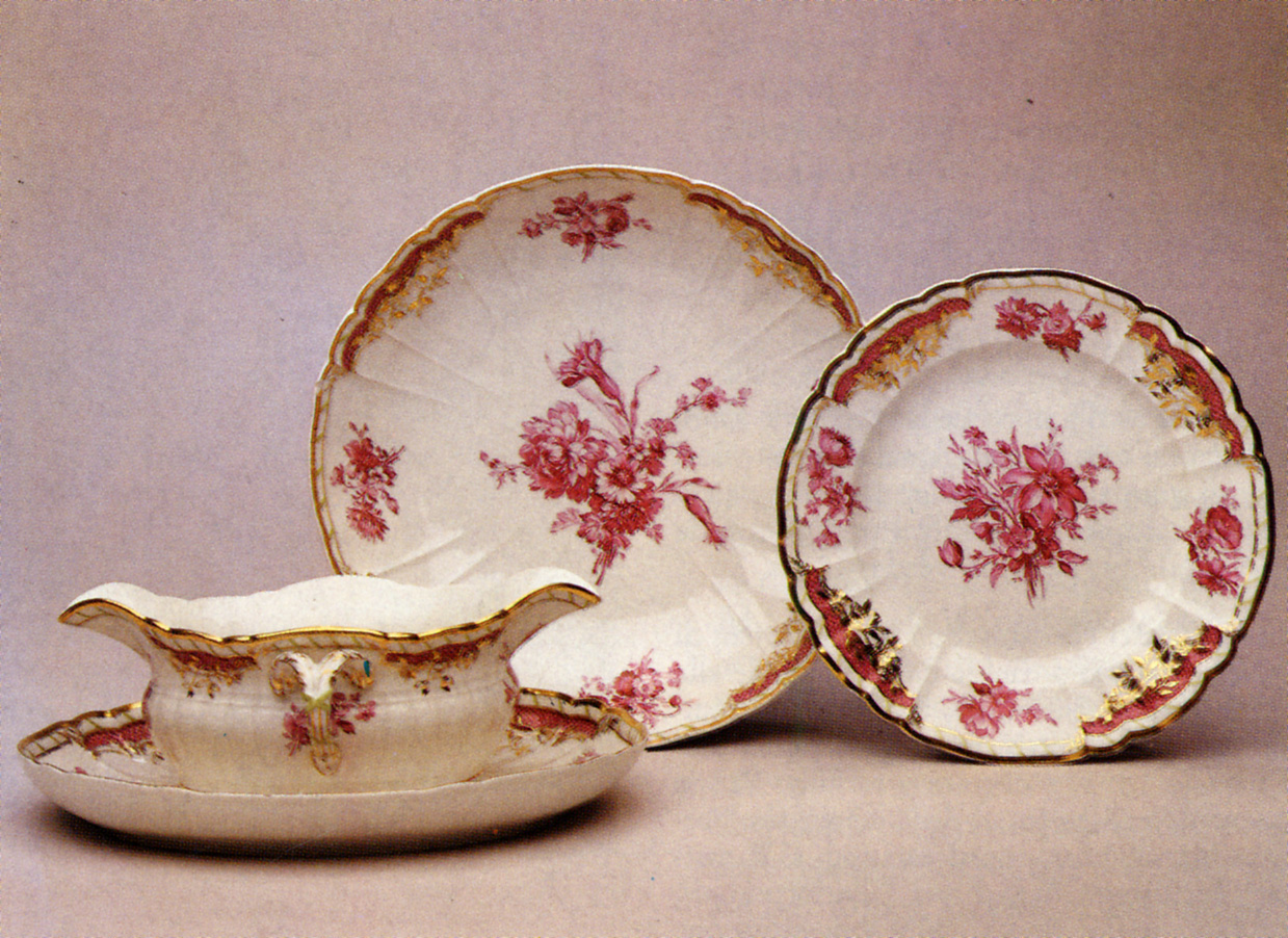 motivo decorativo floreale (servizio da tavola, insieme) di Manifattura Reale di Berlino (fine sec. XIX)