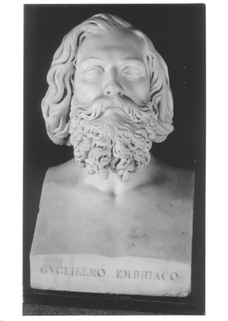 busto ritratto di Guglielmo Embriaco (busto, opera isolata) di Varni Santo (secondo quarto sec. XIX)