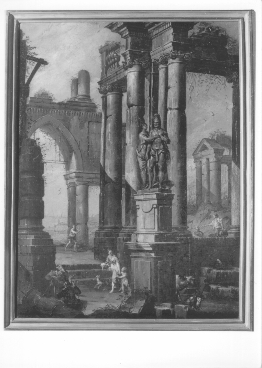 architetture (dipinto, opera isolata) di Ottani Gaetano (terzo quarto sec. XVIII)