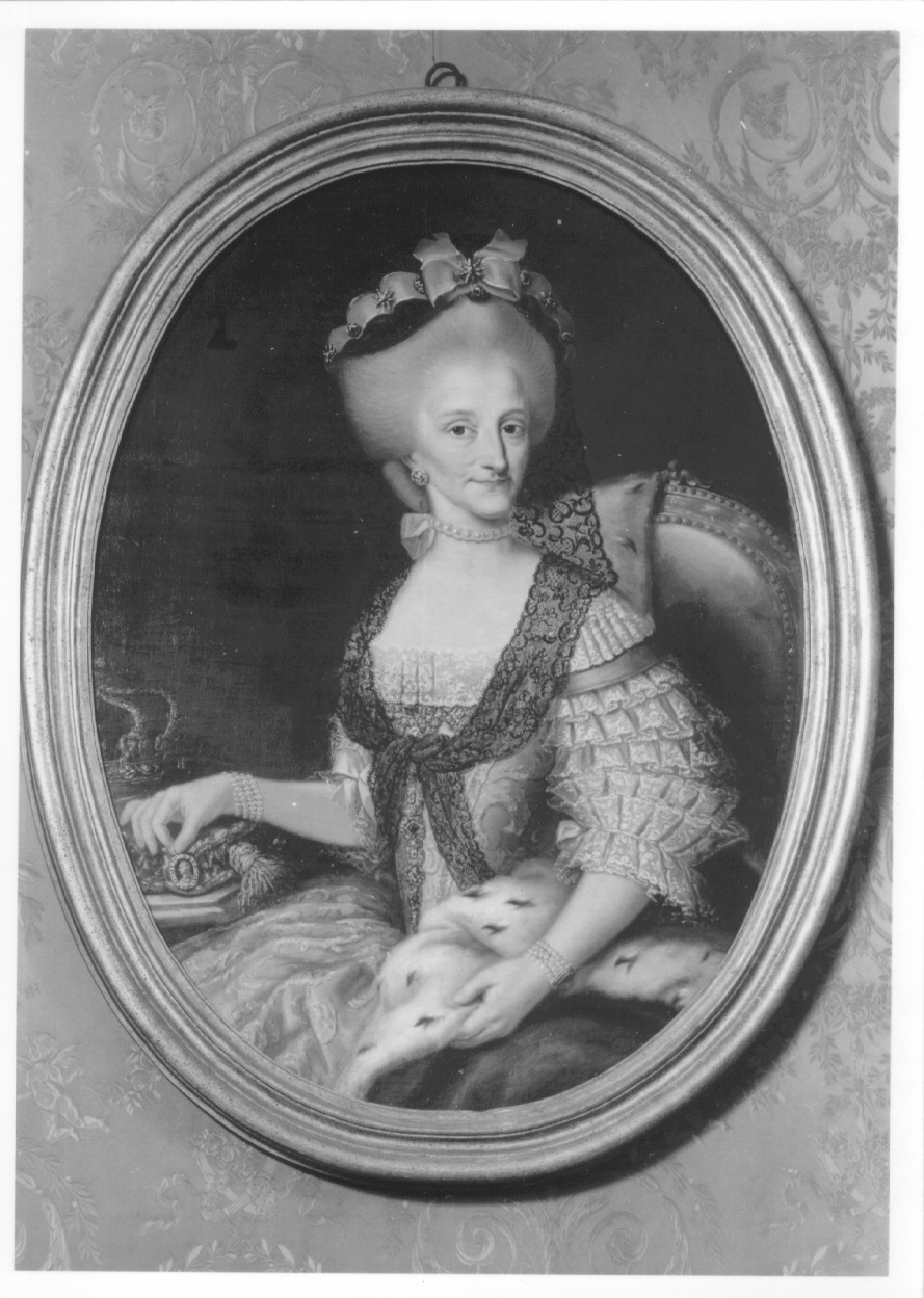 ritratto di Maria Antonia Ferdinanda di Borbone Spagna (dipinto, opera isolata) di Panealbo Giovanni (ultimo quarto sec. XVIII)
