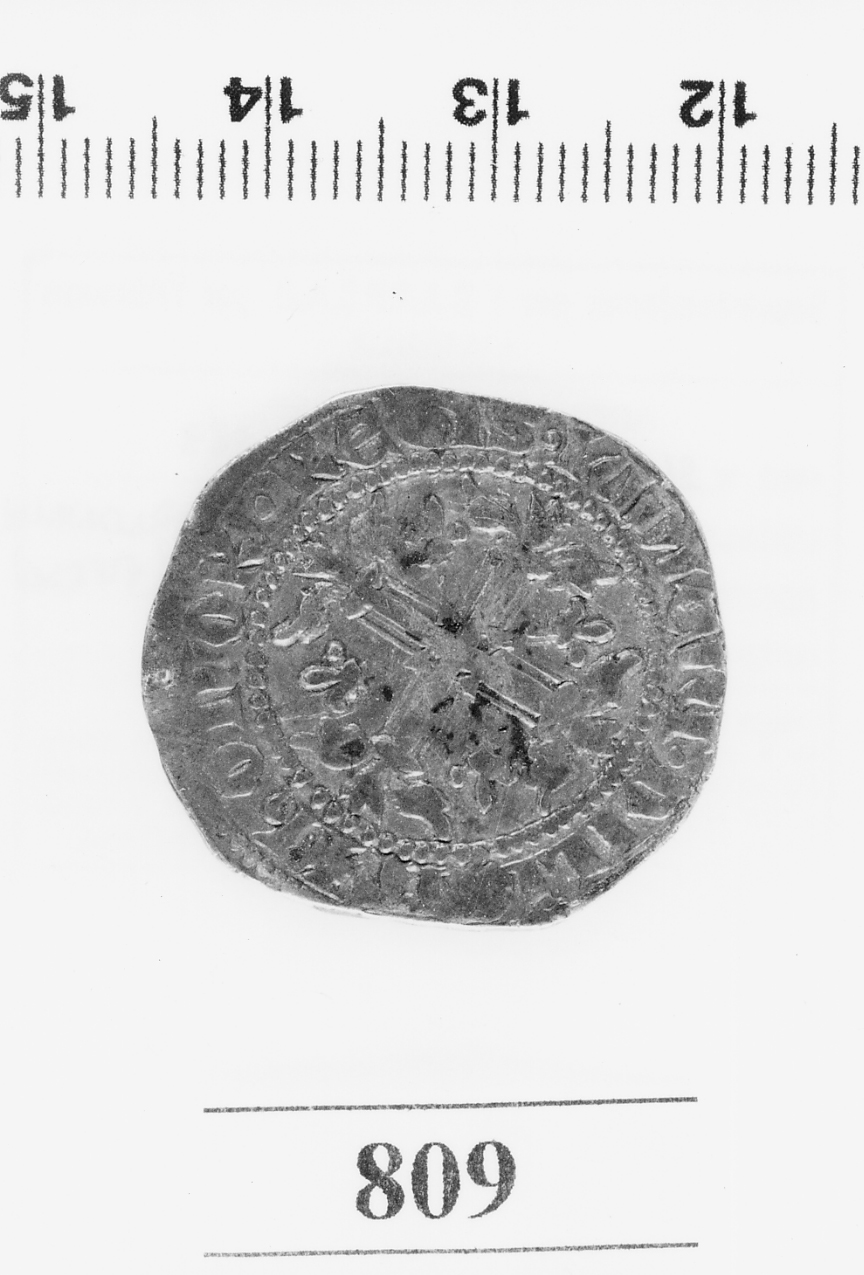 moneta - gigliato (prima metà sec. XIV d.C)