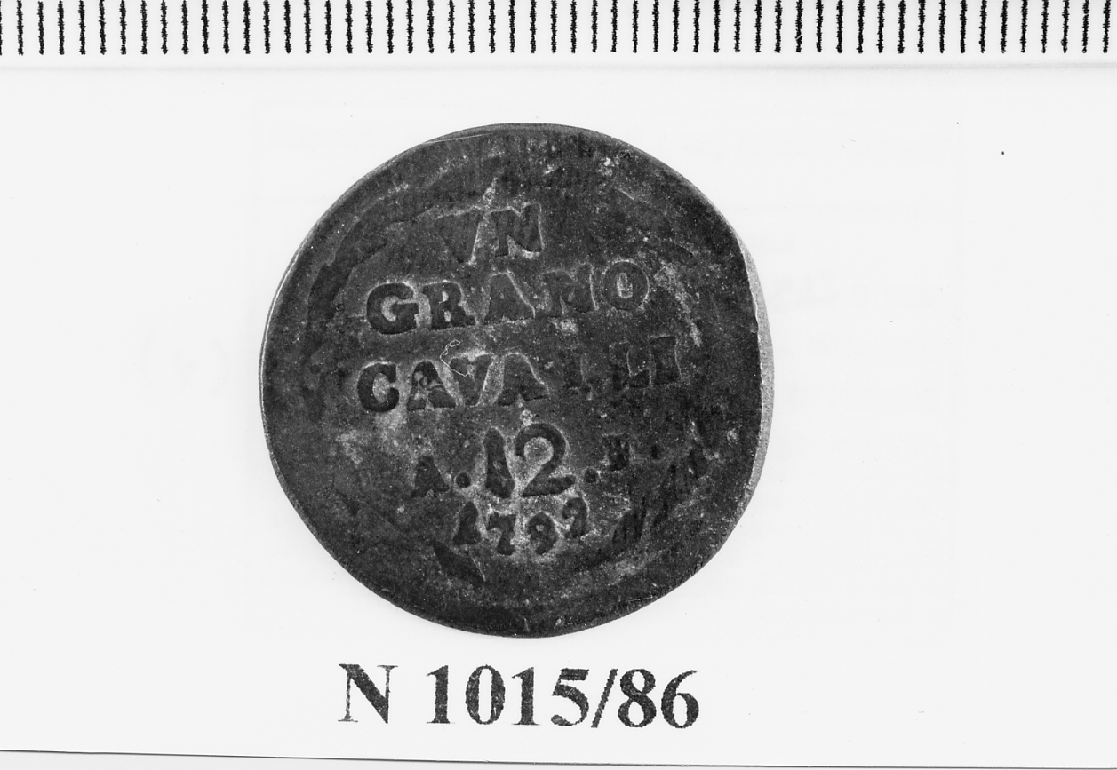 moneta - grano (sec. XVIII d.C)