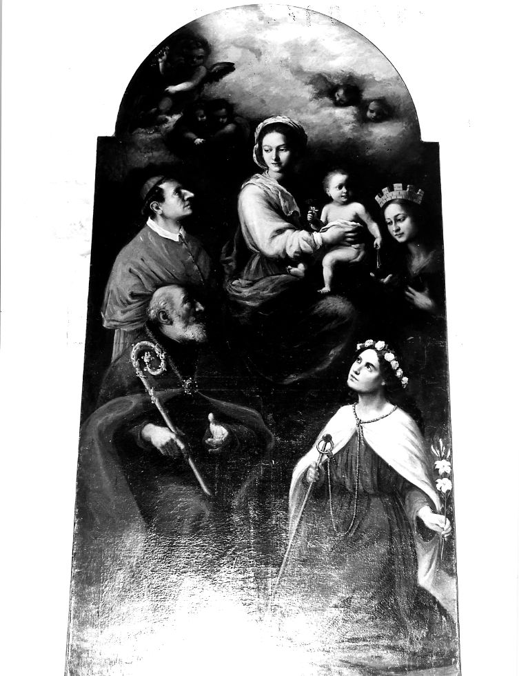 Madonna con Bambino e Santi (dipinto) - ambito Italia centrale (fine sec. XVI)
