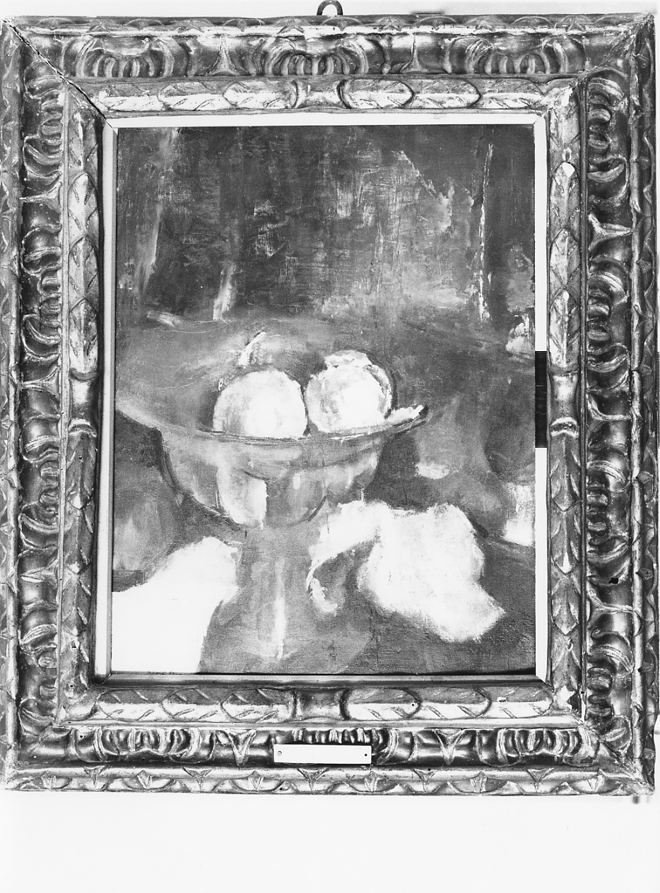aranci, natura morta con frutta (dipinto) di Romagnoli Giovanni (primo quarto sec. XX)