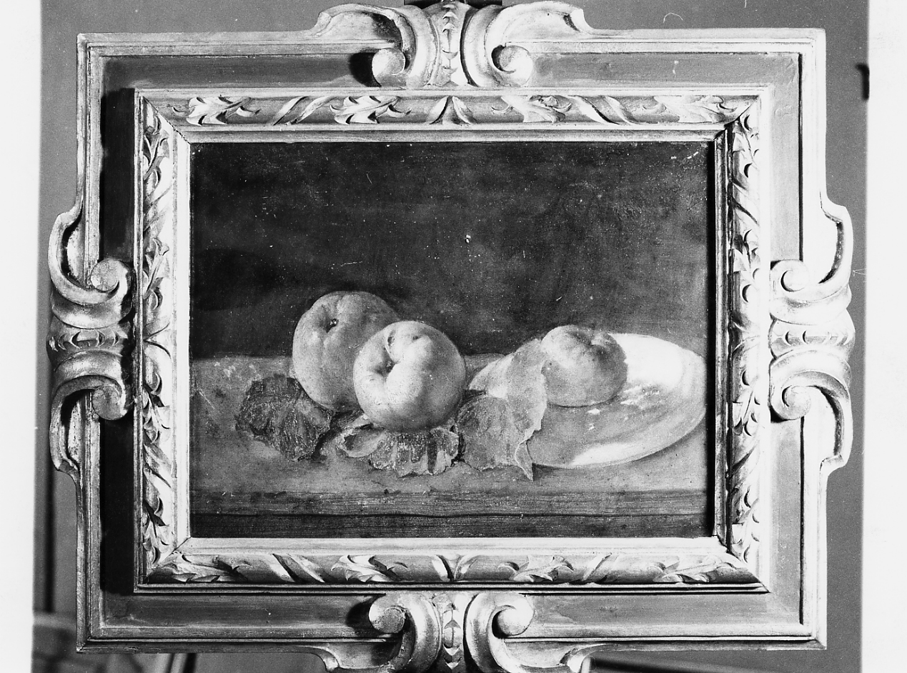 mele, natura morta con frutta (dipinto) - ambito Italia centrale (sec. XIX)