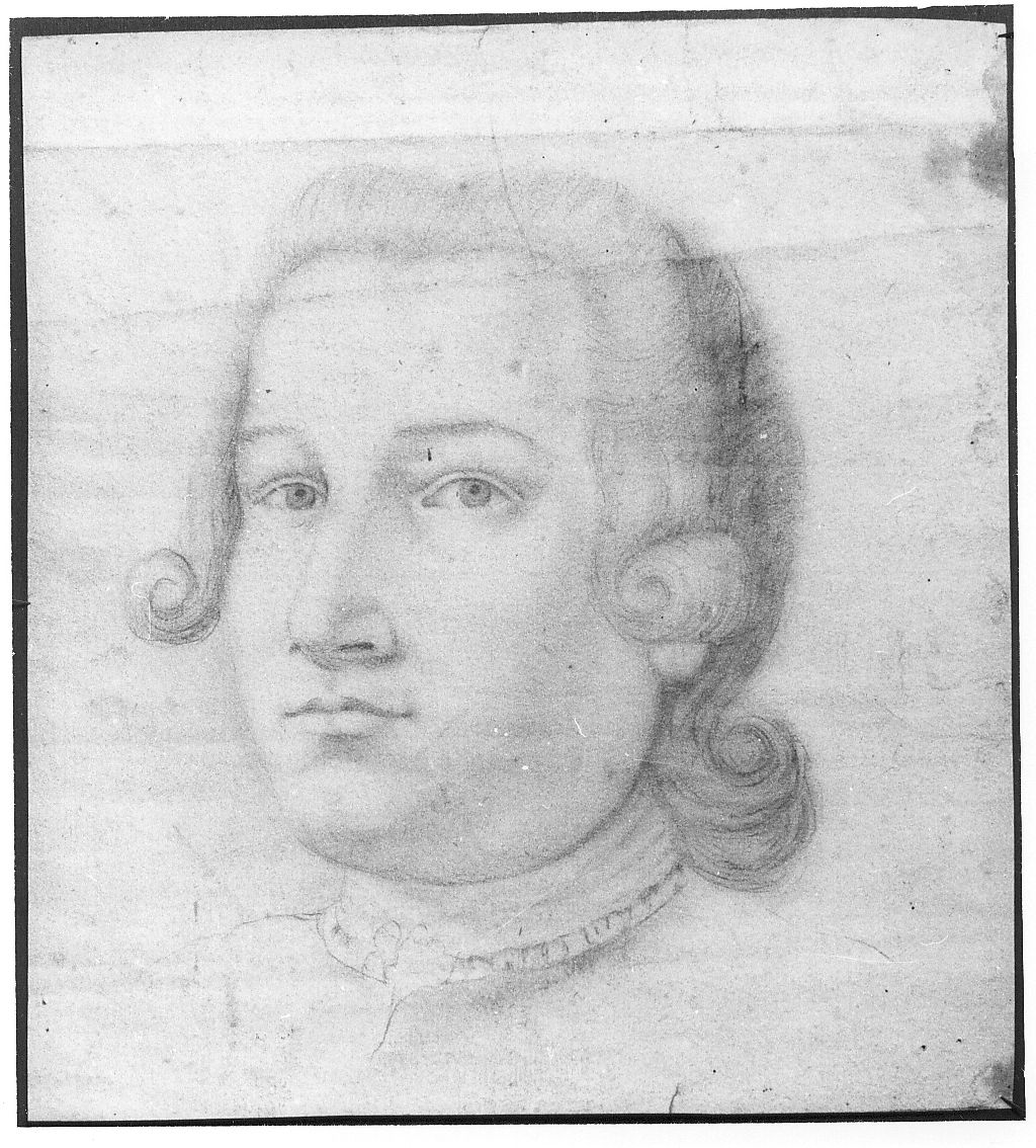 ritratto di gentiluomo, ritratto d'uomo (disegno) di De Litiis Giulio Cesare (fine/inizio secc. XVIII/ XIX, sec. XIX)