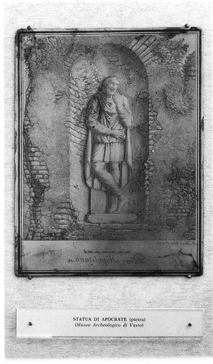 statua di Apocrate, statua (stampa) di Tiberi Nicola (sec. XVIII)