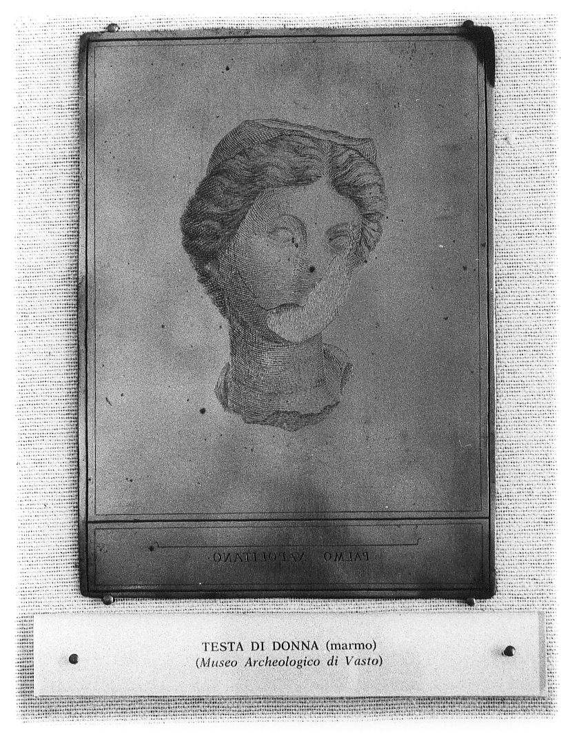 testa di donna (stampa) di Tiberi Nicola (sec. XVIII)