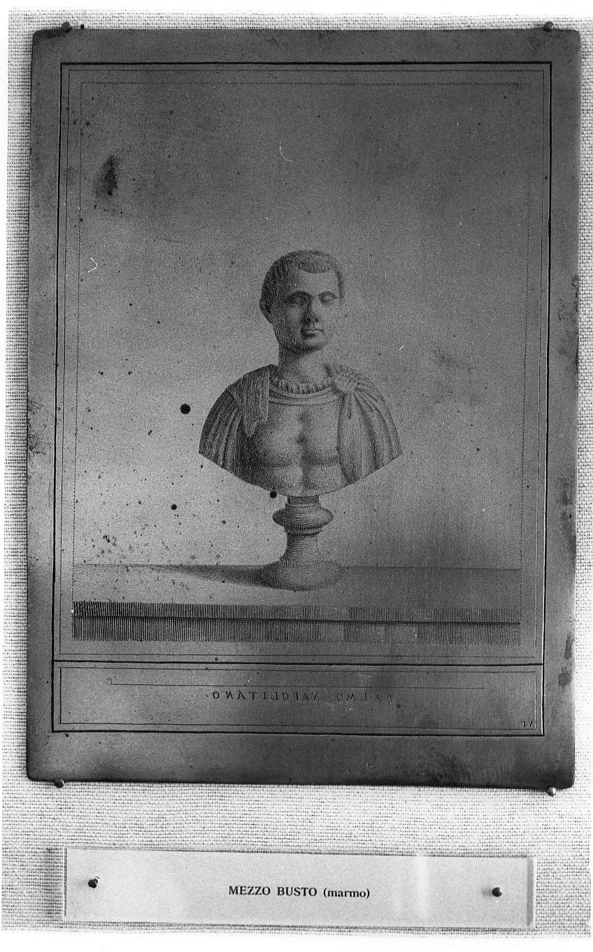 busto ritratto d'uomo (stampa) di Tiberi Nicola (sec. XVIII)