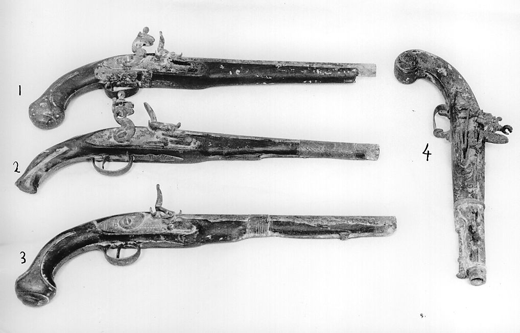 pistola, insieme - manifattura Italia centrale (sec. XVIII)