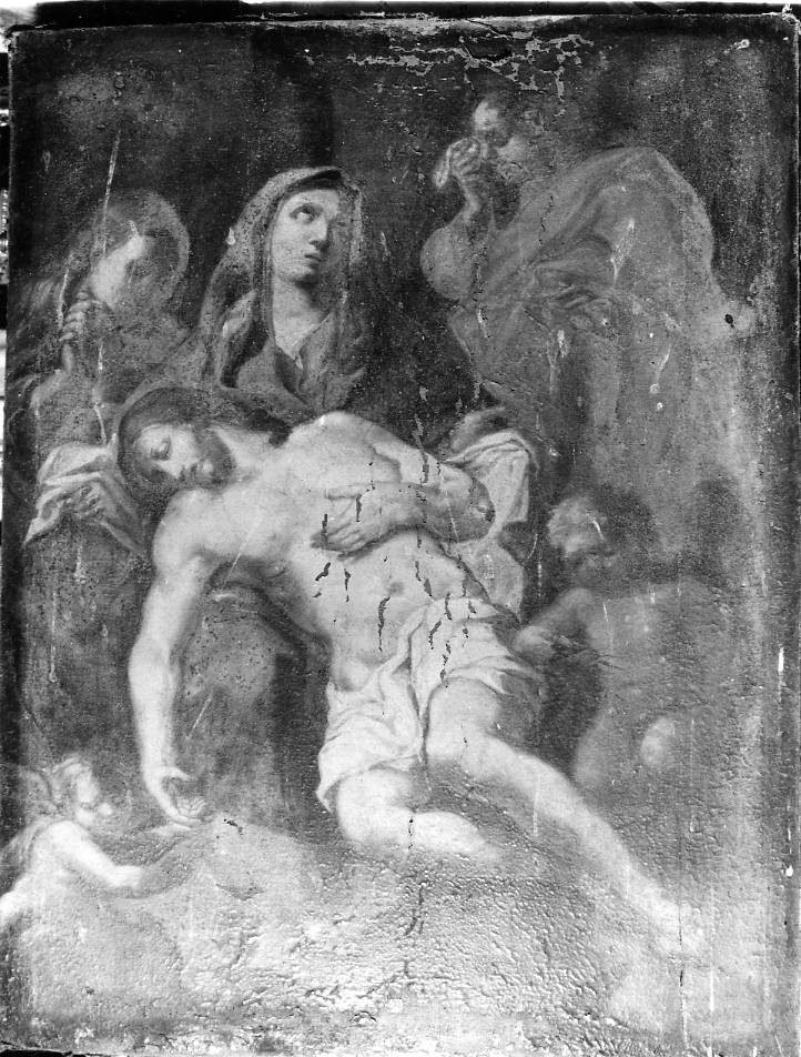 Compianto sul Cristo Morto, compianto sul Cristo morto (dipinto, opera isolata) - ambito Italia centrale (sec. I)