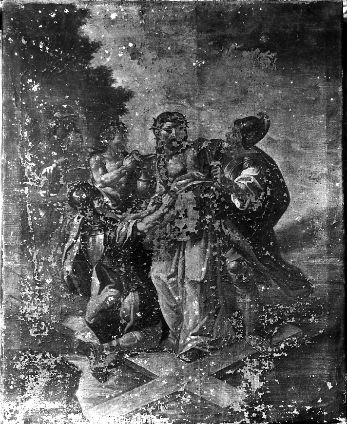 Gesù spogliato delle vesti, Gesù spogliato delle vesti (dipinto, opera isolata) - ambito Italia centrale (sec. I)