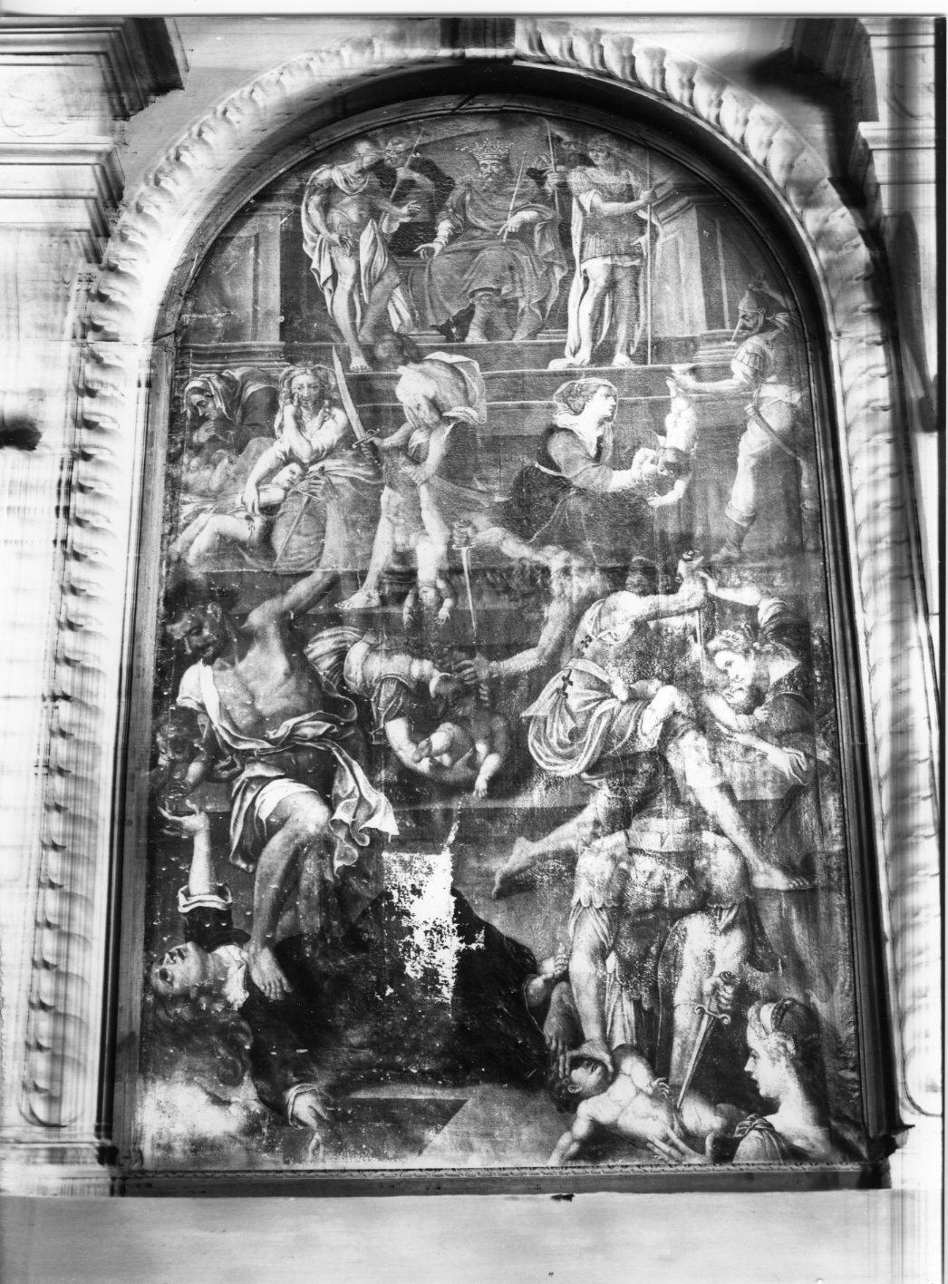 strage degli innocenti (dipinto, opera isolata) - bottega Italia centrale (fine sec. XVI)