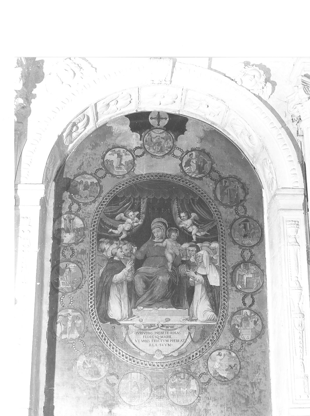 Madonna del Rosario (dipinto) - ambito Italia centrale (sec. XVI)