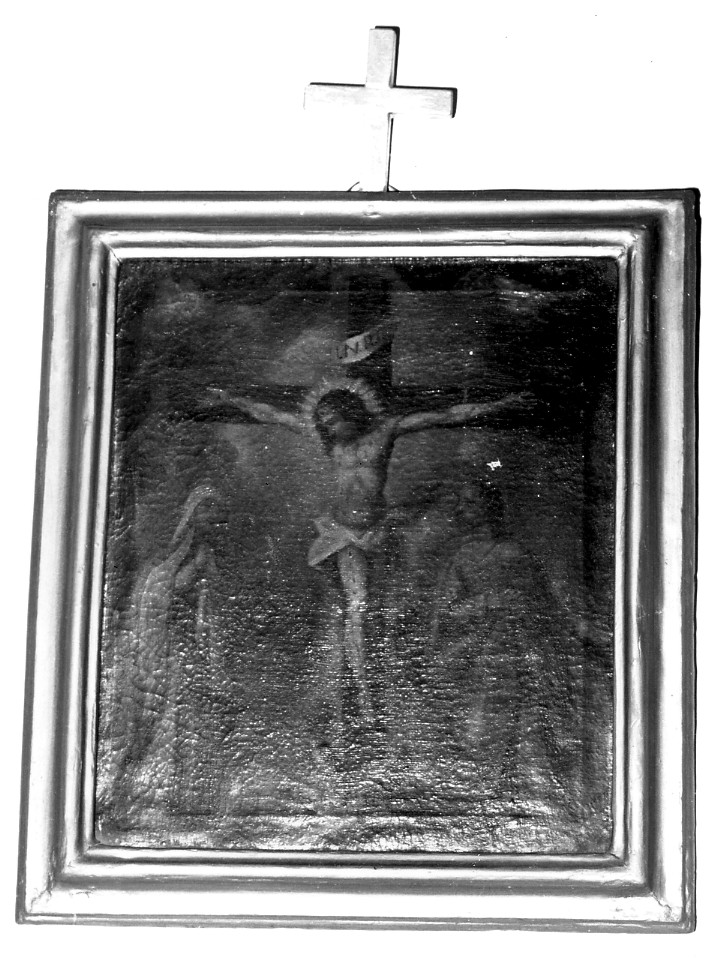 stazione XII: Gesù innalzato e morto in croce (dipinto) - ambito Italia centrale (sec. I)