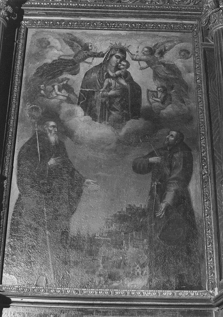 La Madonna del Carmine, Madonna del Carmelo (dipinto, opera isolata) di Mazzaroppi F (attribuito) (inizio sec. XVII)