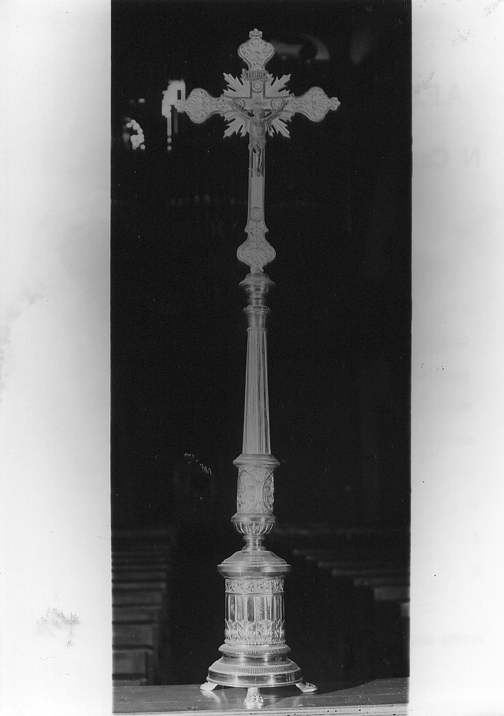 croce d'altare, opera isolata - bottega abruzzese (sec. XIX)
