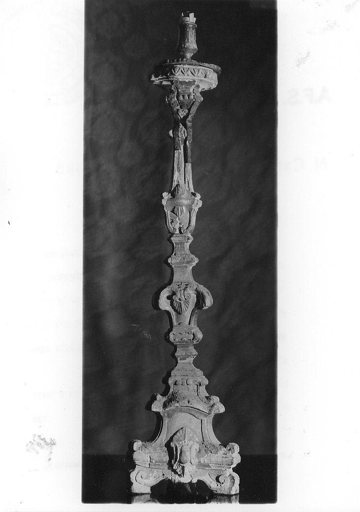 candelabro, serie - bottega abruzzese (sec. XVIII)